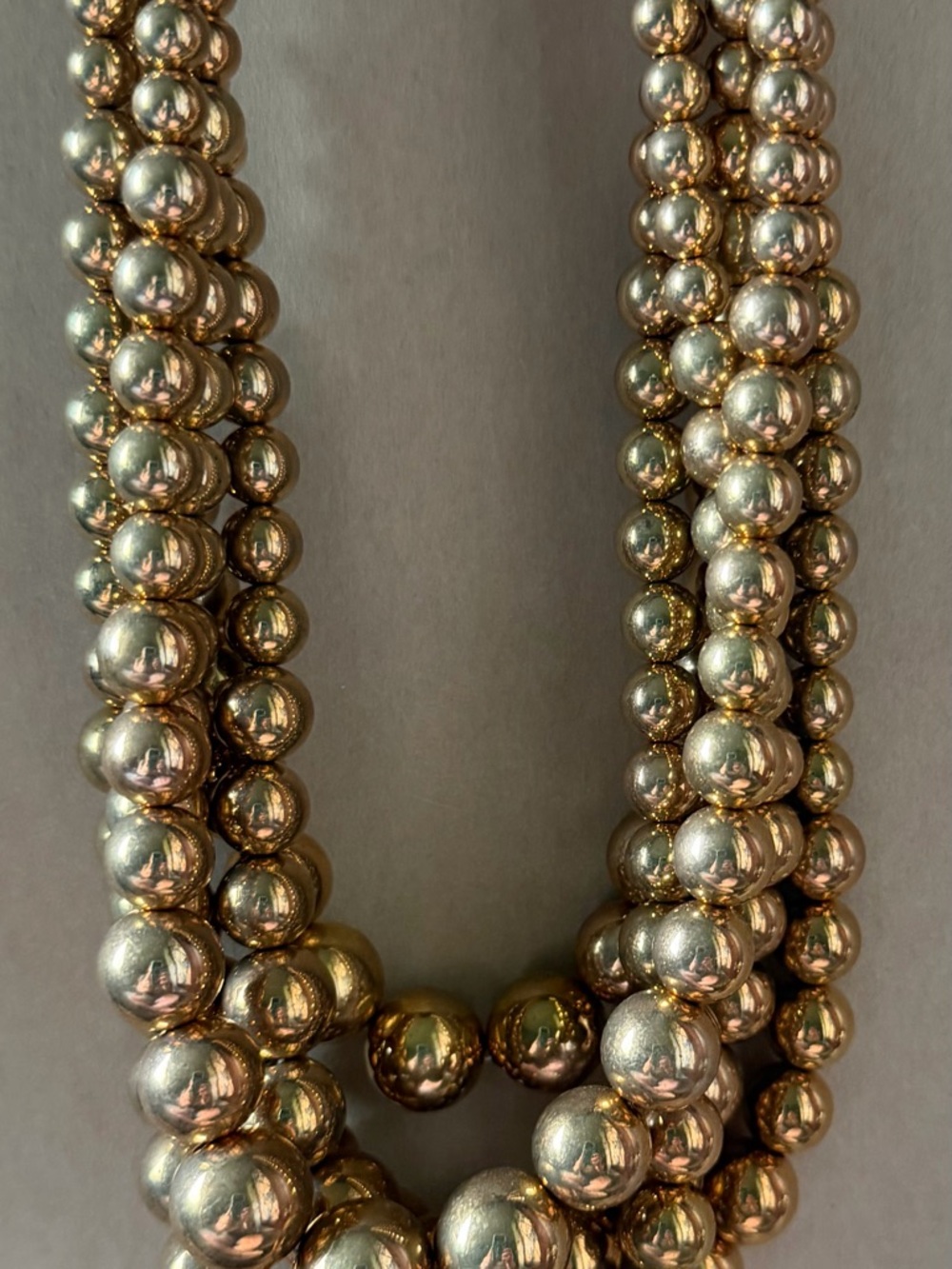 Costume Jewelry Multi-Strand Beaded Necklace